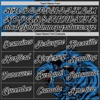 Custom Black Blue-White 3D Esports Performance T-Shirt