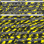 Custom Black Light Yellow-White 3D Esports Performance T-Shirt