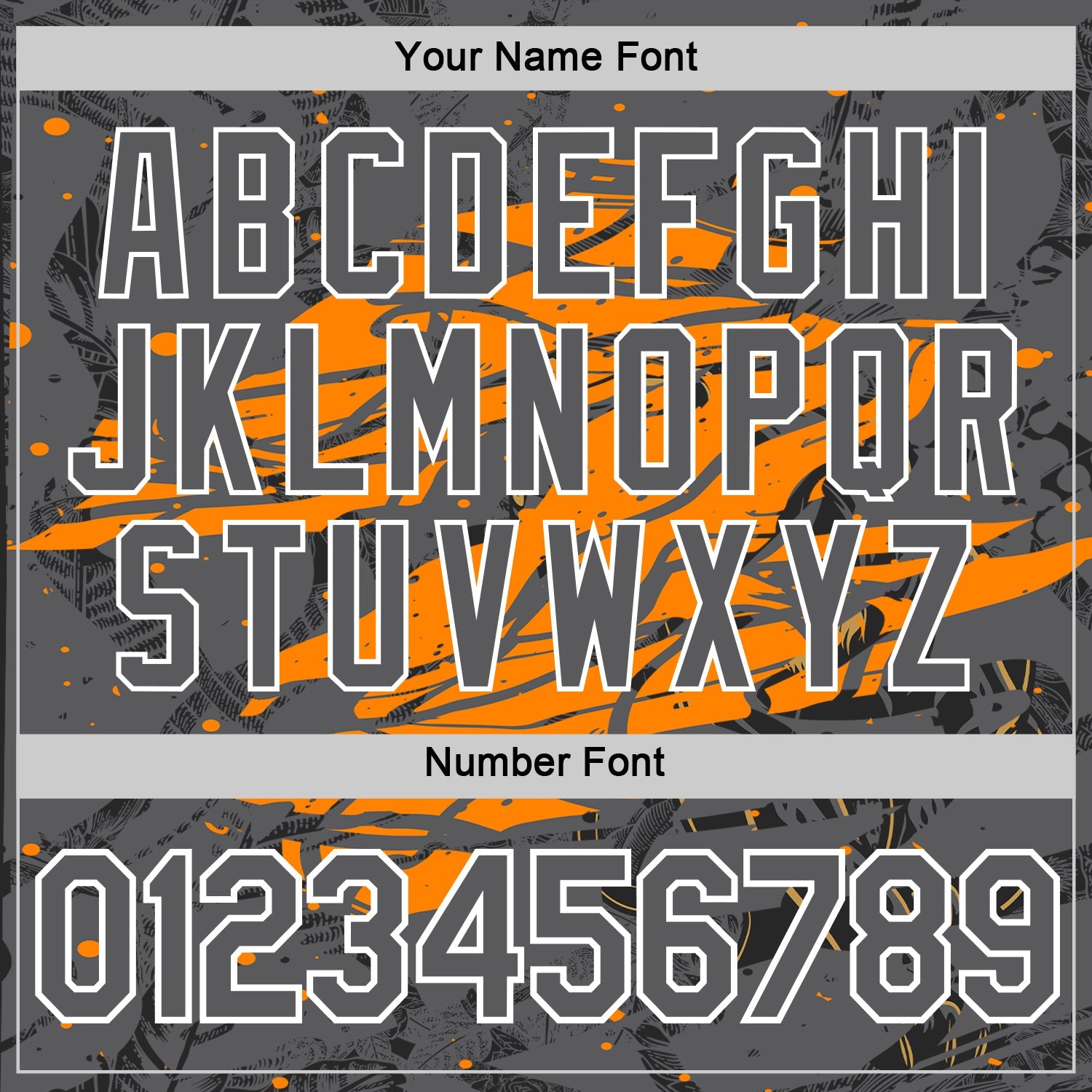 Custom Black Steel Gray-Bay Orange 3D Esports Performance T-Shirt