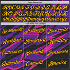 Custom Black Gold Purple-Deep Pink 3D Esports Performance T-Shirt