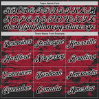 Custom Black Cardinal-White 3D Esports Performance T-Shirt