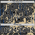 Custom Black Vegas Gold-US Navy Blue 3D Esports Performance T-Shirt