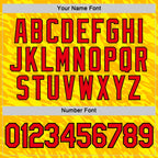 Custom Gold Fire Red-Black 3D Esports Performance T-Shirt