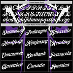 Custom Black White-Purple 3D Esports Performance T-Shirt