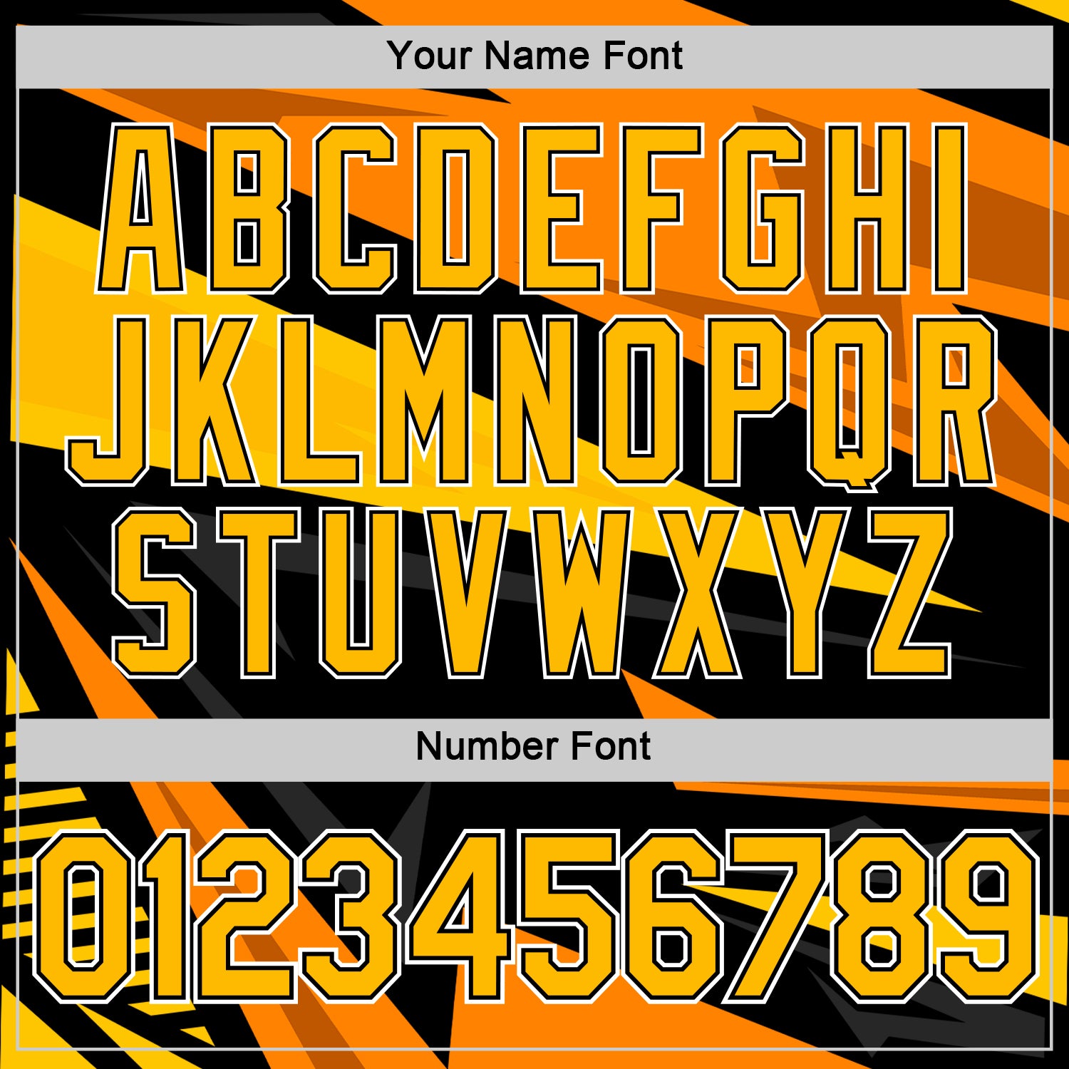 Custom Black Gold-Orange 3D Esports Performance T-Shirt