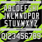 Custom Black Steel Gray-Neon Green 3D Esports Performance T-Shirt