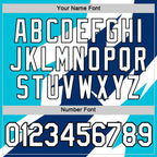 Custom White Lakes Blue US Navy Blue-Black 3D Esports Performance T-Shirt