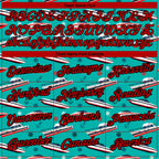 Custom Aqua Red-Black 3D Pattern Design Sailing Cruise Ship Columbus Day Performance T-Shirt