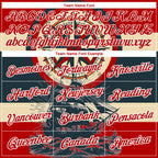 Custom Red White 3D Pattern Design Sailing Ship Compass Columbus Day Performance T-Shirt