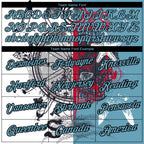 Custom Shadow Blue Black 3D Pattern Design Sailing Compass Columbus Day Performance T-Shirt