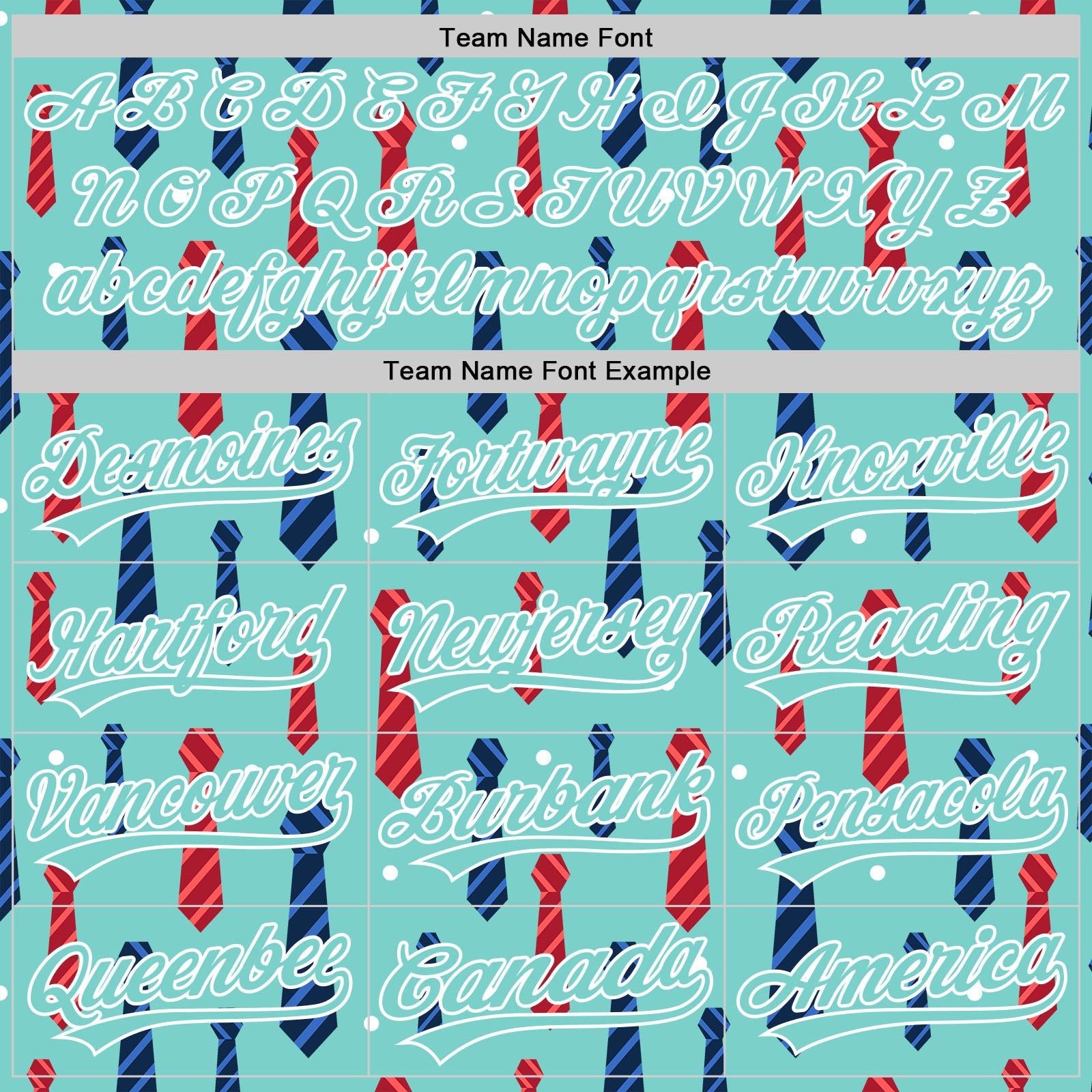 Custom Ice Blue White 3D Pattern Design Father's Day Tie Authentic Baseball Jersey