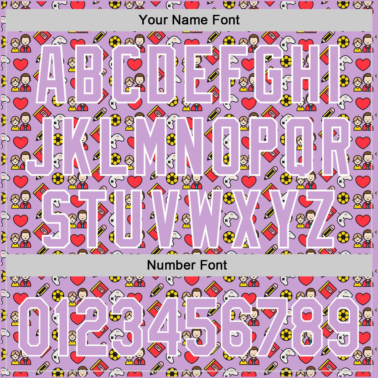 Custom Light Purple White 3D Pattern Design Father's Day Family Love Authentic Baseball Jersey