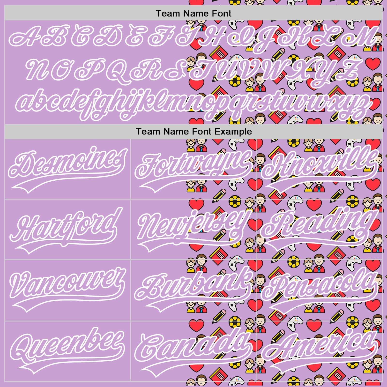 Custom Light Purple White 3D Pattern Design Father's Day Family Love Authentic Baseball Jersey