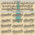 Custom Cream Black 3D Pattern Design Father's Day Tie Authentic Baseball Jersey