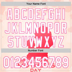 Custom Cream White-Pink 3D Pattern Design Mother's Day Family Love Authentic Baseball Jersey