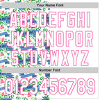 Custom White Pink 3D Pattern Design Mother's Day Flower Authentic Baseball Jersey