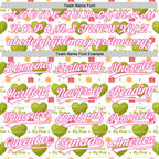 Custom White Pink 3D Pattern Design Mother's Day Love Authentic Baseball Jersey