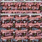 Custom Brown White-Red 3D Pattern Design Mother's Day Love Authentic Baseball Jersey