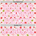 Custom Light Pink White-Pink 3D Pattern Design Mother's Day Flower Authentic Baseball Jersey