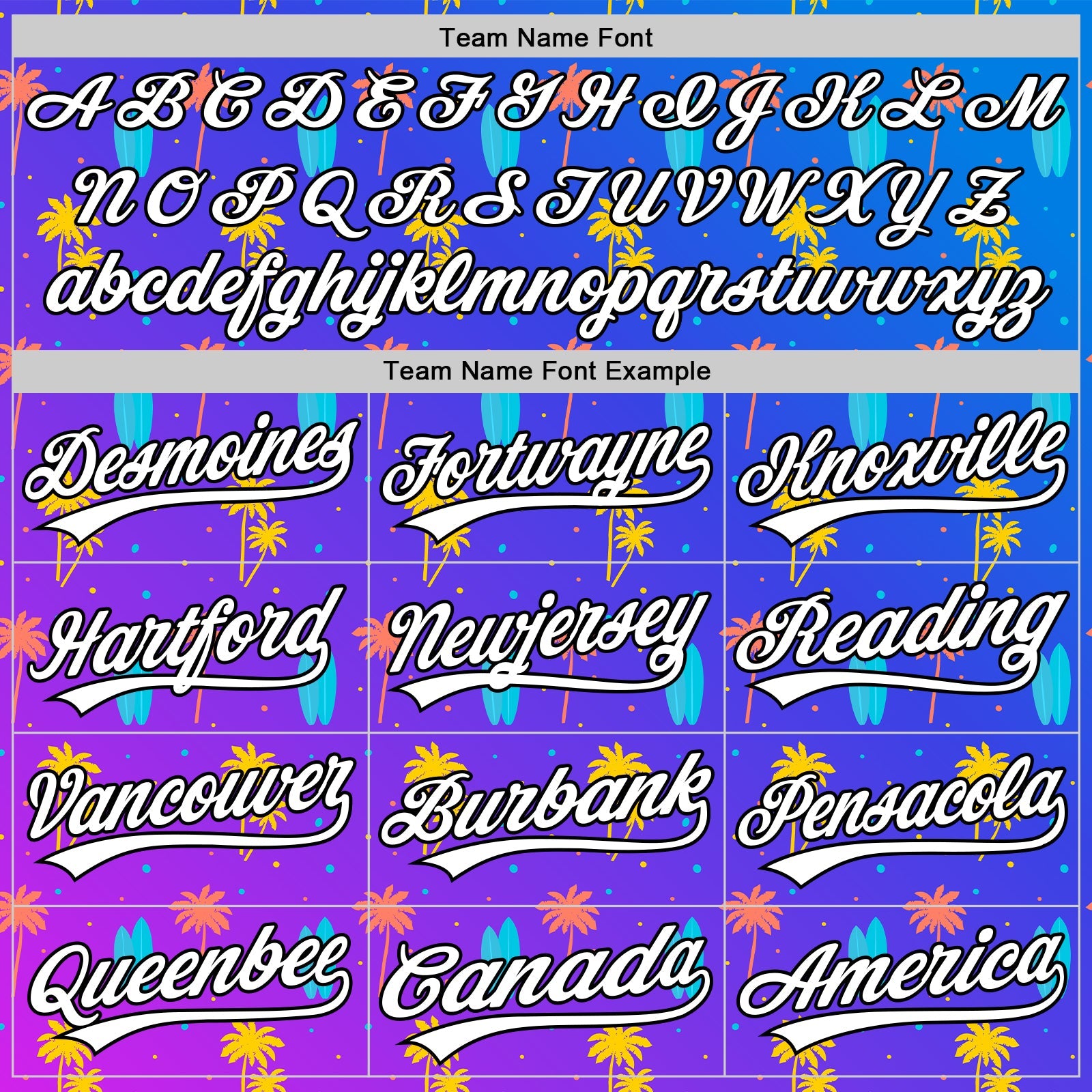 Custom Purple White-Black 3D Hawaii Tropical Palm Tree Authentic Baseball Jersey