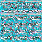 Custom Lakes Blue White-Black 3D Hawaii Ocean Creature Authentic Baseball Jersey