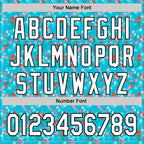 Custom Lakes Blue White-Black 3D Hawaii Ocean Creature Authentic Baseball Jersey