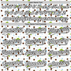 Custom White Black 3D Hawaii Tropical Palm Tree Authentic Baseball Jersey