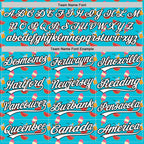 Custom Lakes Blue White-Black 3D Hawaii Fruit Watermelon And Ice Cream Authentic Baseball Jersey