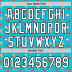 Custom Lakes Blue White-Black 3D Hawaii Fruit Watermelon And Ice Cream Authentic Baseball Jersey