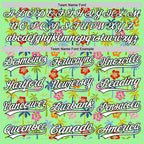 Custom Pea Green White-Black 3D Hawaii Tropical Palm Tree And Flower Authentic Baseball Jersey