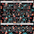 Custom Black White 3D Hawaii Tropical Palm Tree Flower And Tiki Mask Authentic Baseball Jersey