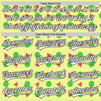 Custom Yellow White-Black 3D Hawaii Fruit Watermelon Authentic Baseball Jersey