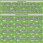 Custom Green White-Black 3D Hawaii Fruit Lemon Authentic Baseball Jersey