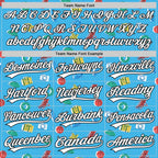 Custom Sky Blue White-Black 3D Hawaii Beach Holiday Authentic Baseball Jersey