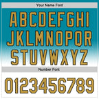 Custom Teal Old Gold-Black 3D Pattern Design Gradient Mother's Day Flower Authentic Baseball Jersey