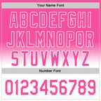 Custom Pink White 3D Pattern Design Gradient Mother's Day Family Love Authentic Baseball Jersey