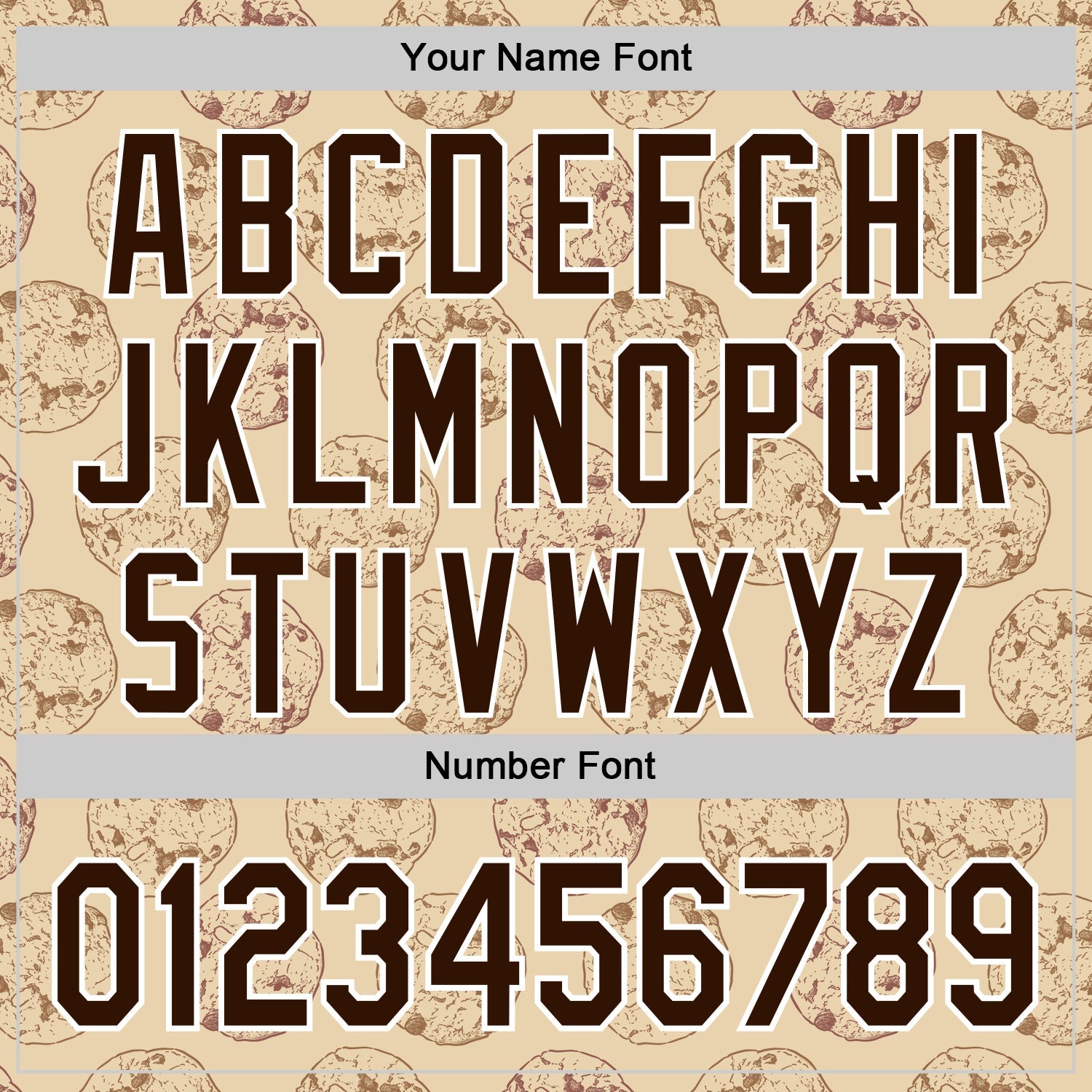 Custom City Cream Brown-White 3D Pattern Design Foodie Food Snack Chocolate Cookie Authentic Baseball Jersey