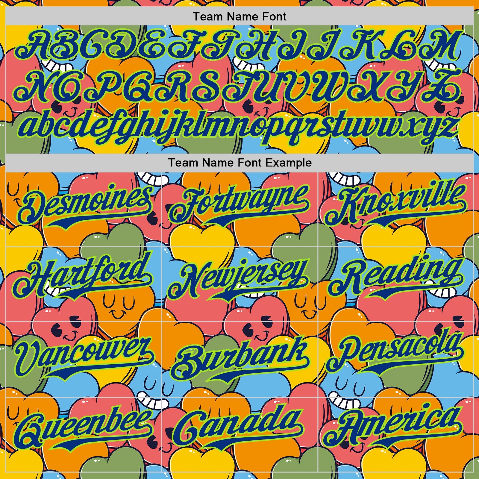 Custom White Royal-Neon Green 3D Pattern Design Funny Cartoon Heart Authentic Baseball Jersey