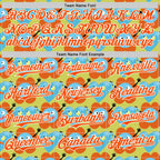 Custom Neon Yellow Orange-White 3D Pattern Design Funny Cartoon Flower And Heart Authentic Baseball Jersey