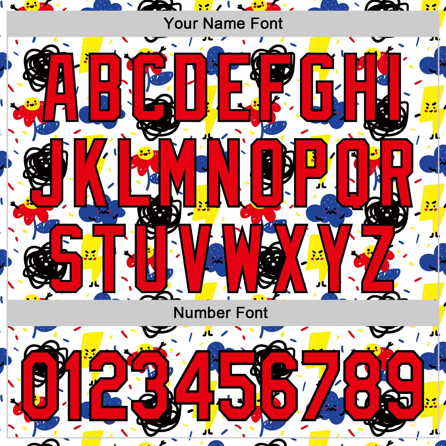 Custom White Fire Red-Black 3D Pattern Design Funny Cartoon Flower Cloud Lightning Authentic Baseball Jersey