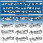 Custom Blue White-Black 3D Pattern Design Father's Day Family Love Fade Authentic Baseball Jersey