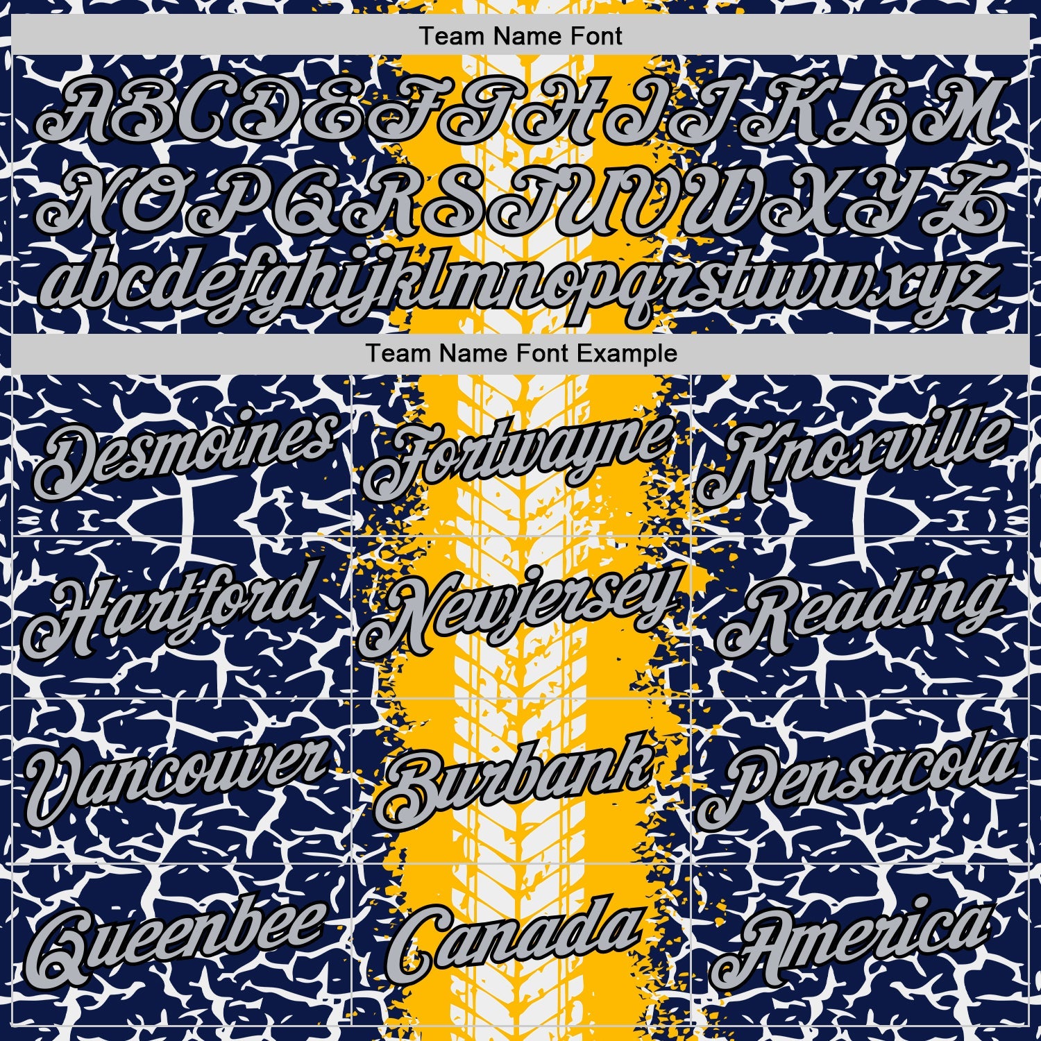 Custom Navy Light Gray Gold-Black 3D Esports Performance T-Shirt