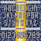 Custom Navy Light Gray Gold-Black 3D Esports Performance T-Shirt