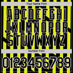 Custom Black Neon Yellow-White 3D Esports Performance T-Shirt