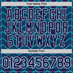 Custom Navy Ice Blue-Red 3D Esports Performance T-Shirt