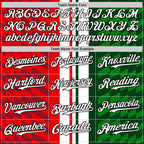 Custom White Red Green-Black 3D Mexico Authentic Baseball Jersey