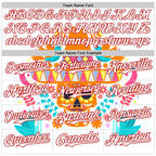 Custom White Red 3D Mexican Festival Flower Skull With Sombrero Cinco de Mayo Authentic Baseball Jersey