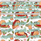 Custom White Kelly Green 3D Mexican Festival Tacos And Sombrero Cinco de Mayo Authentic Baseball Jersey