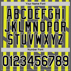 Custom Steel Gray Black-Neon Yellow 3D Esports Performance T-Shirt