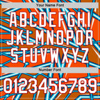 Custom White Orange US Navy Blue Lakes Blue-Red 3D Esports Performance T-Shirt